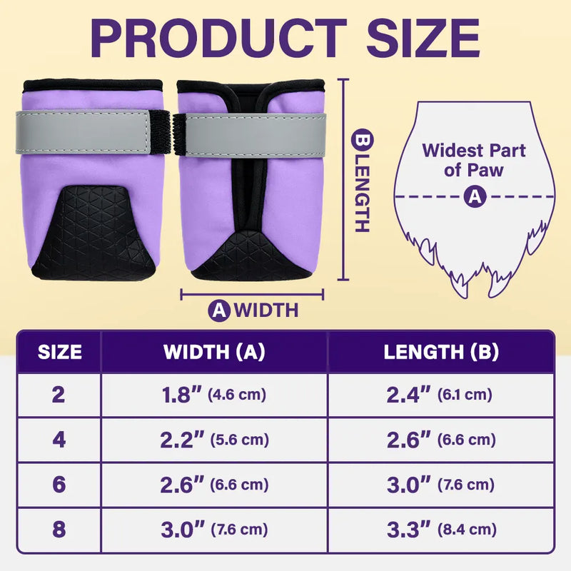 Paw Heart Pattern - Personalized Dog Shoes