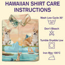 Custom Photo Funny Pet Face Tropical Island - Personalized Hawaiian Shirt