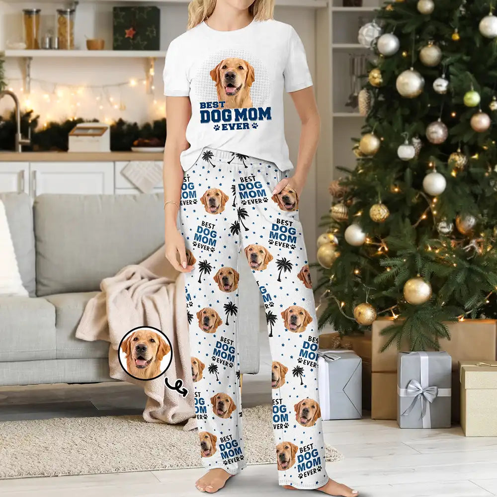 Custom Photo Best Dog Cat Parent Ever - Personalized Loungewear Set