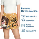 Pet Lovers, Pet Mom, Pet Dad, Dog Lovers, Cat Lovers - Custom Photo Best Dog Dad Mom Ever - Personalized Pajama Shorts